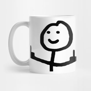 Middle Finger Stickman Mug